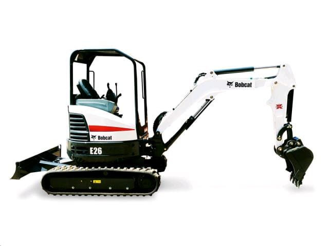 Weight 6,489 lb
 	Width 61”
 	Digging depth 9.5 ft
 	Max reach 15.9 ft
 	Buckets available in 12” or 20” widths