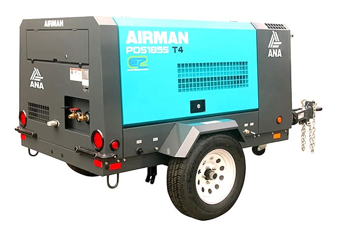 Airman PDS185 towable air compressor - K&amp;R Tool Shed