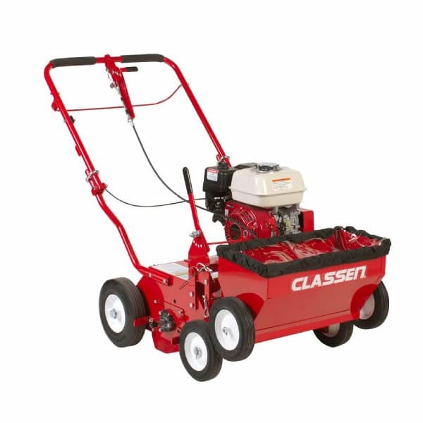 Multipurpose machine for seeding a new lawn or overseeding an existing lawn