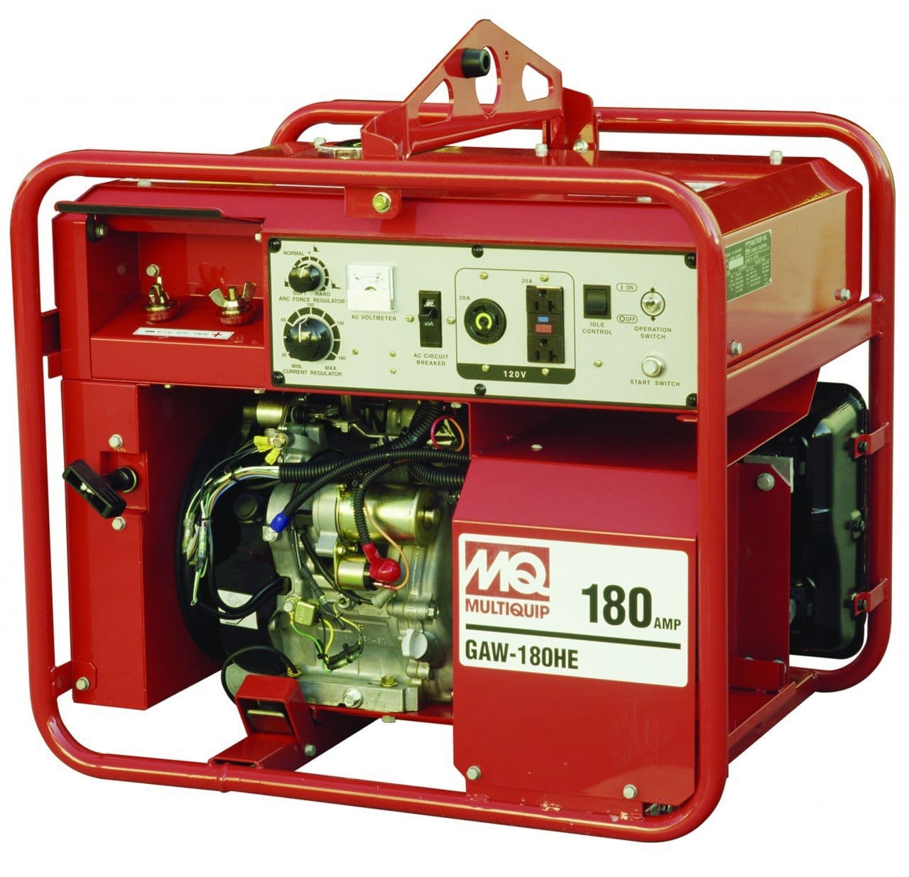 Max Duty Cycle
w/ Full Amps Availible
50% @180 A




 	Ideal for job site and remote-area service applications