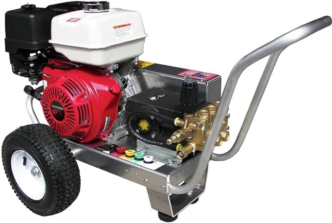 4000 PSI
 	Rental Includes 50′ pressure hose, wand, & fan tips